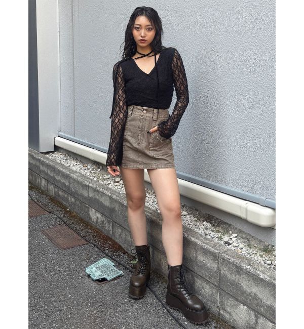 MURUA「メニーポケットカーゴスカート」|スカート|