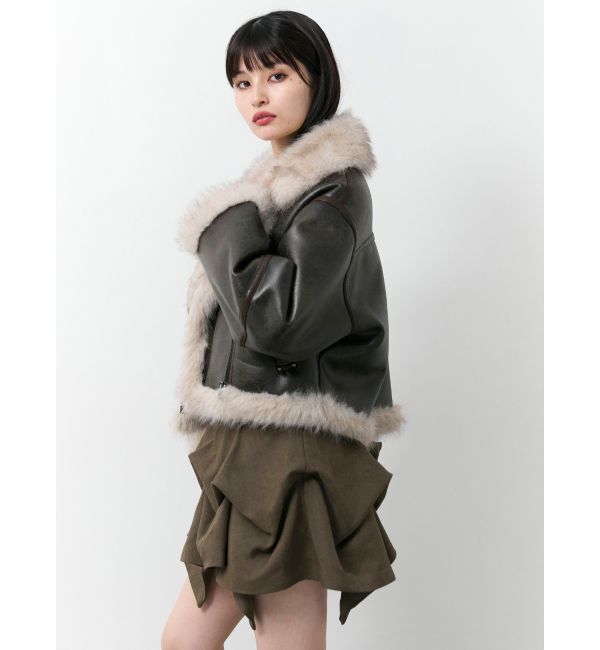 MURUA「タックバルーンミニジャンスカ」|ジャンパースカート|