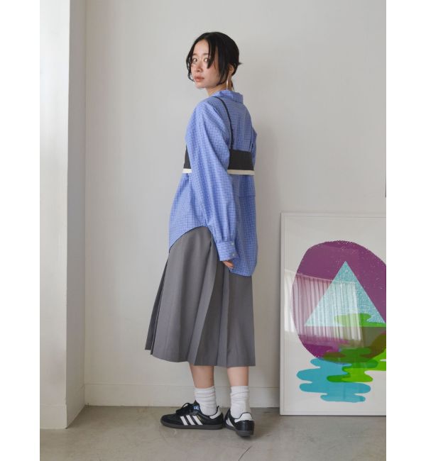 Ungrid「ミドル丈プリーツスカート」|スカート|