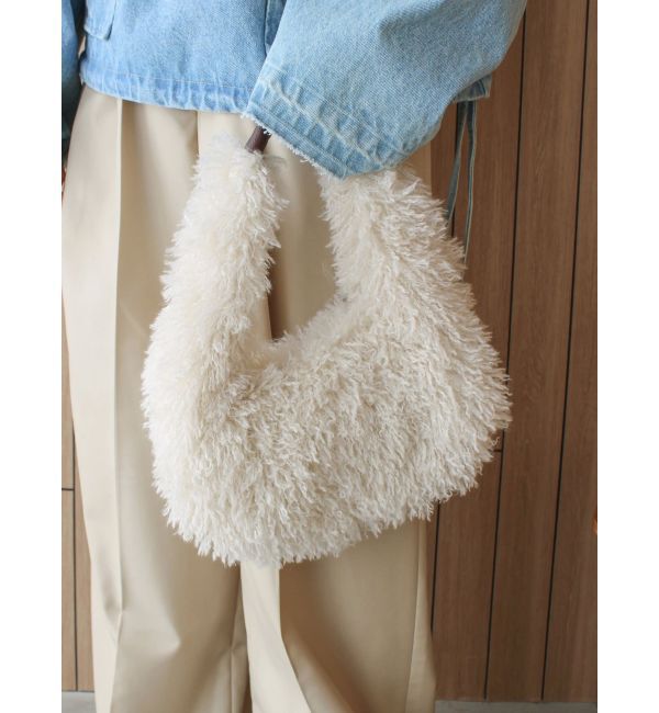 Ungrid「フェイクファーラウンドハンドバッグ」|その他|