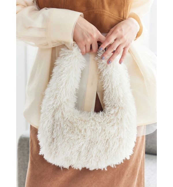 Ungrid「フェイクファーラウンドハンドバッグ」|その他|