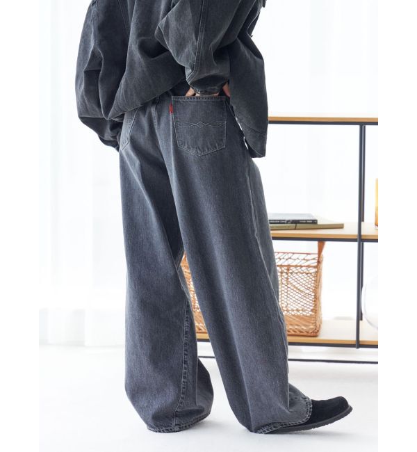 Ungrid「ウエストタックカーブデニム」|デニム|