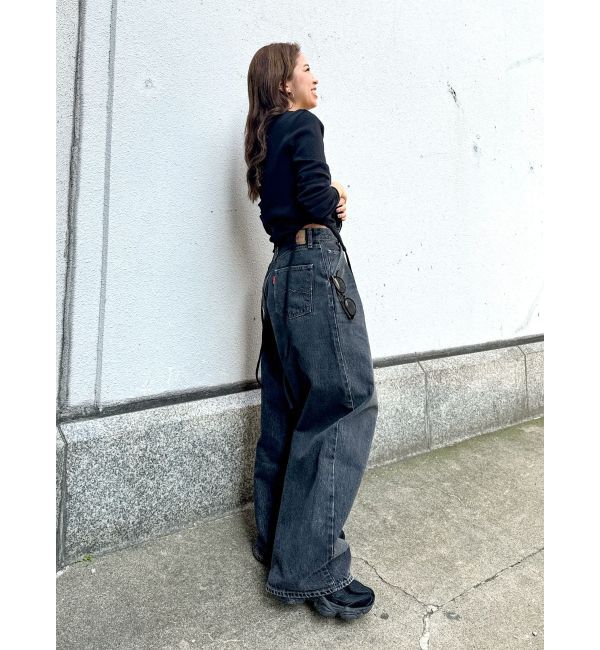 Ungrid「ウエストタックカーブデニム」|デニム|