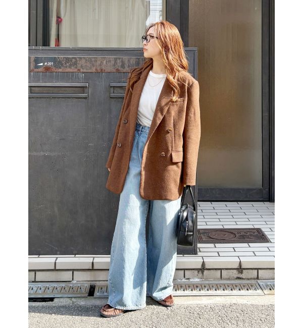 Ungrid「ウエストタックカーブデニム」|デニム|