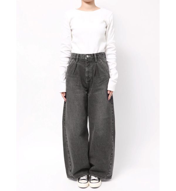 Ungrid「ウエストタックカーブデニム」|デニム|