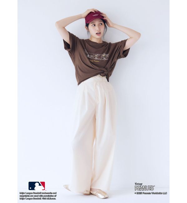 Ungrid「【MLB&times;PEANUTS】ロゴTee」|Tシャツ・カットソー|