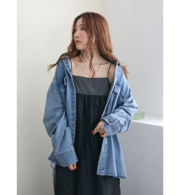 Ungrid「チュールレイヤードキャミワンピース」|ワンピース|