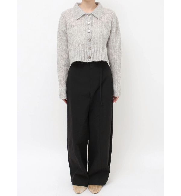 Ungrid「【Htage】透かし編みショートニットカーディガン」|カーディガン|