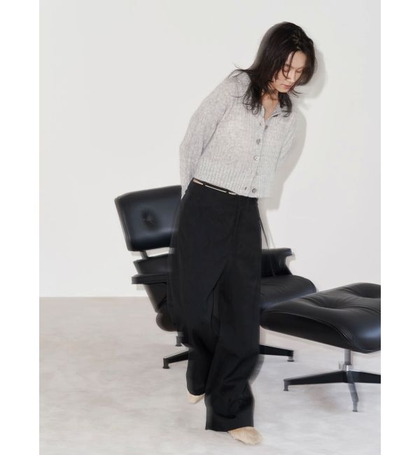 Ungrid「【Htage】透かし編みショートニットカーディガン」|カーディガン|