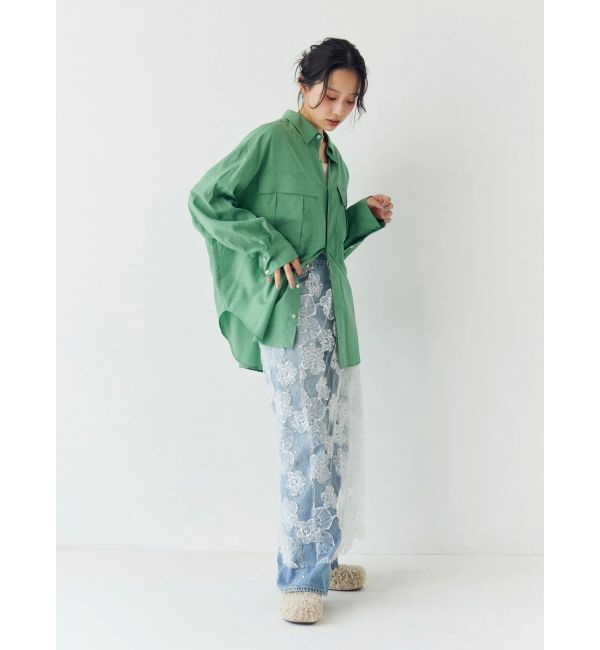 Ungrid「ポケットデザインルーズシャツ」|シャツ・ブラウス|