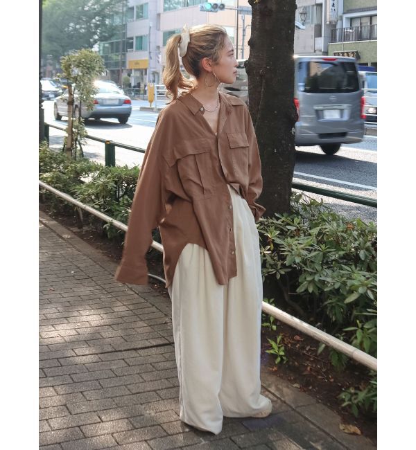 Ungrid「ポケットデザインルーズシャツ」|シャツ・ブラウス|