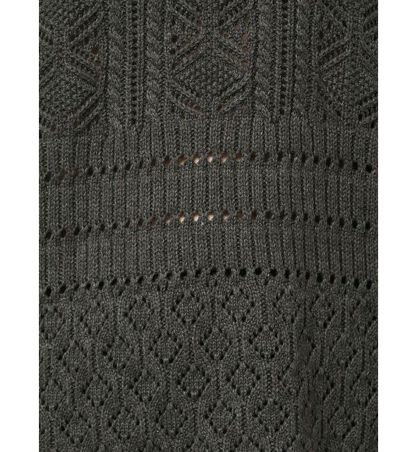 Ungrid「バックオープン透かし編みニット」|ニット・セーター|