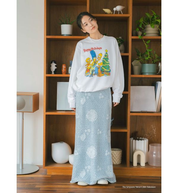 Ungrid「透かし編みスパンコールレイヤードスカート」|スカート|