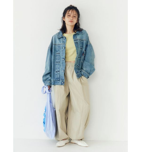Ungrid「ルーズシルエットデニムジャケット」|ブルゾン・スタジャン|