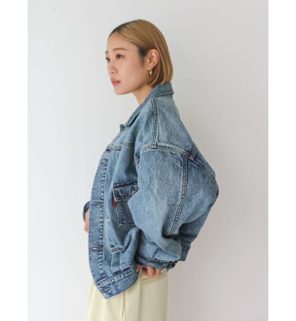 Ungrid「ルーズシルエットデニムジャケット」|ブルゾン・スタジャン|