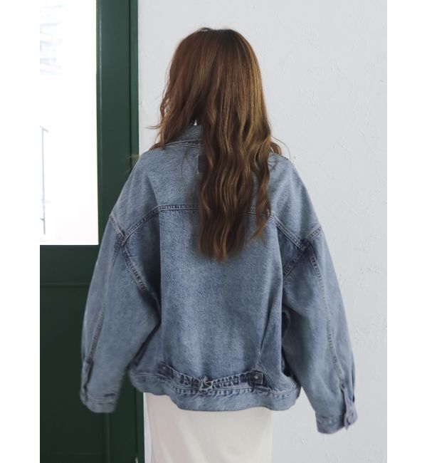 Ungrid「ルーズシルエットデニムジャケット」|ブルゾン・スタジャン|
