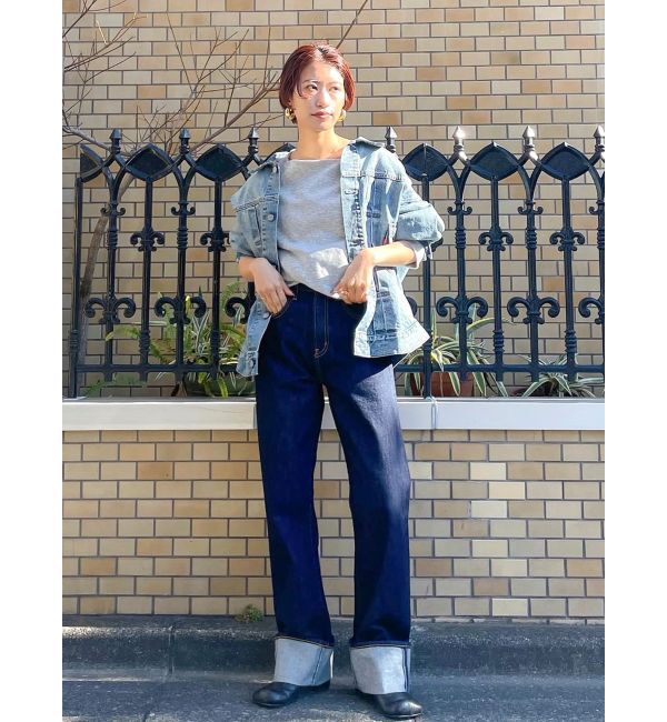 Ungrid「ルーズシルエットデニムジャケット」|ブルゾン・スタジャン|