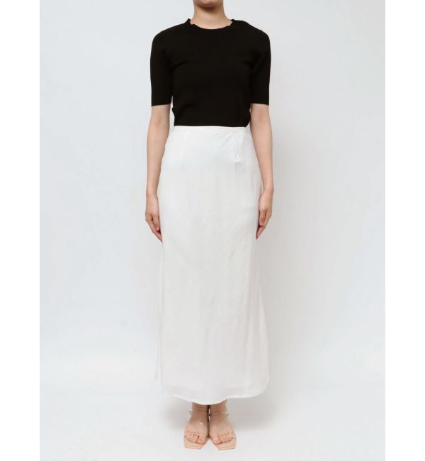 LAGUNAMOON「テクスチャーナロースカート」|スカート|