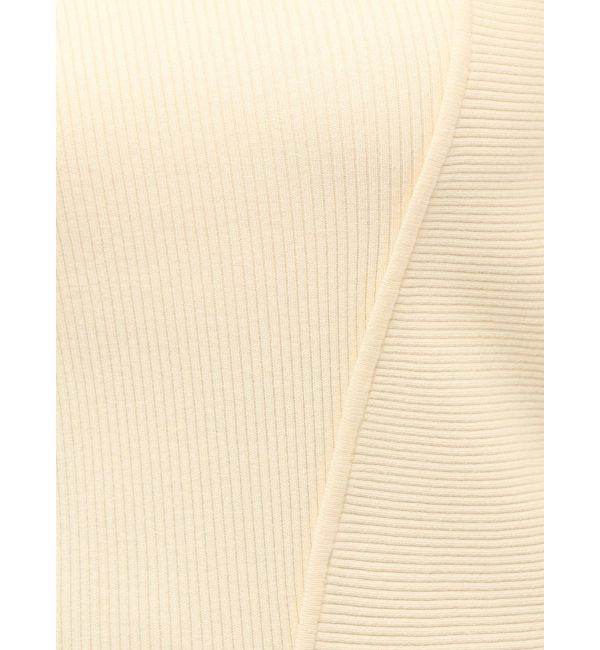 LAGUNAMOON「アシンメトリーリブスリットニットプルオーバー」|ニット・セーター|