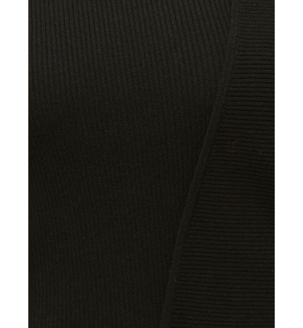 LAGUNAMOON「アシンメトリーリブスリットニットプルオーバー」|ニット・セーター|