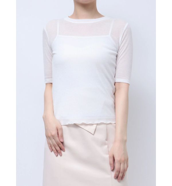 LAGUNAMOON「ソフトリブカットトップス」|Tシャツ・カットソー|
