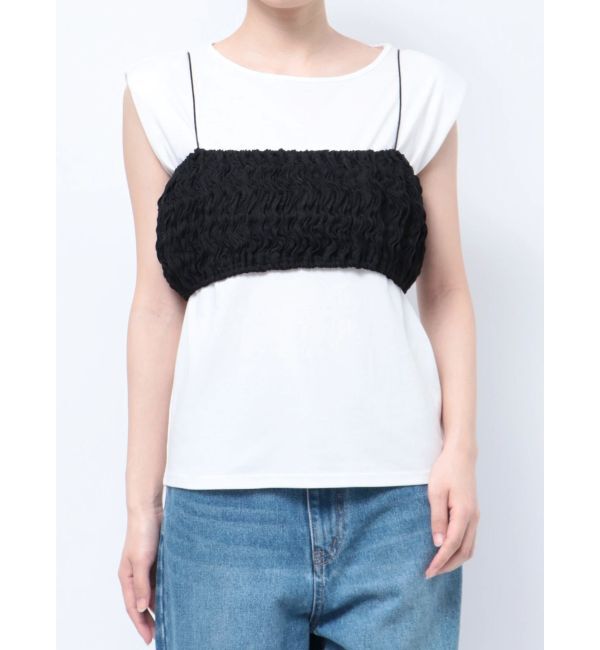 LAGUNAMOON「シャーリングブラトップ」|チューブトップ|