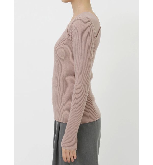 LAGUNAMOON「アシンメトリータックニットプルオーバー」|ニット・セーター|