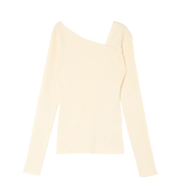 LAGUNAMOON「アシンメトリータックニットプルオーバー」|ニット・セーター|