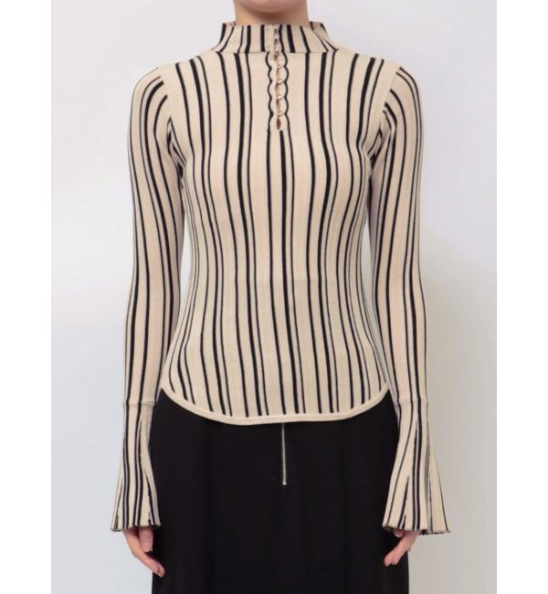 LAGUNAMOON「カットオフハイネックプルオーバー」|ニット・セーター|