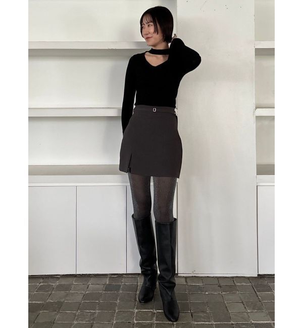 LAGUNAMOON「カットオフハイネックプルオーバー」|ニット・セーター|