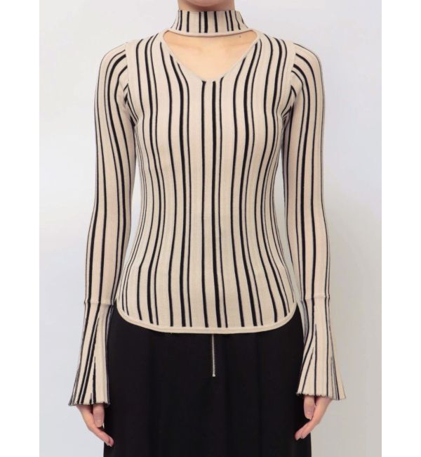 LAGUNAMOON「カットオフハイネックプルオーバー」|ニット・セーター|