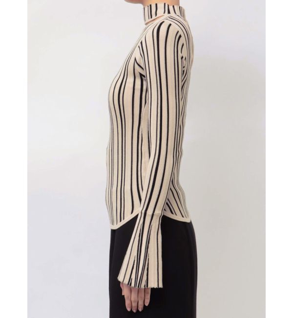 LAGUNAMOON「カットオフハイネックプルオーバー」|ニット・セーター|