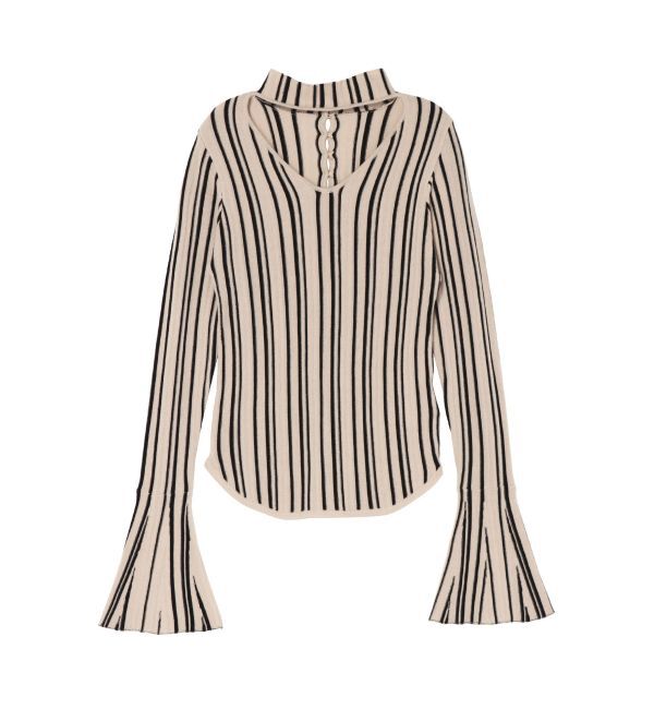 LAGUNAMOON「カットオフハイネックプルオーバー」|ニット・セーター|ミックス