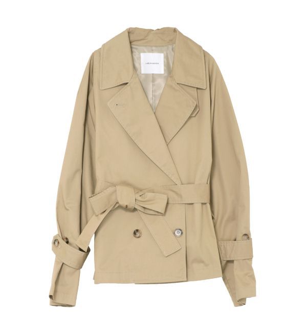 LAGUNAMOON「ワイドスリーブミディトレンチコート」|トレンチコート|