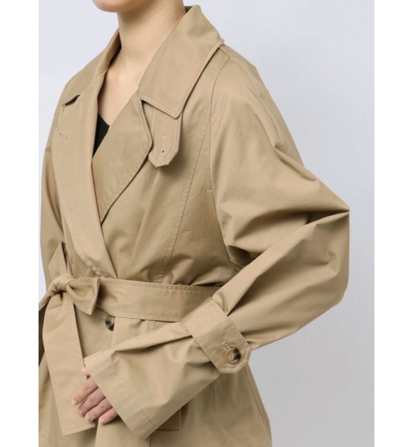 LAGUNAMOON「ワイドスリーブミディトレンチコート」|トレンチコート|