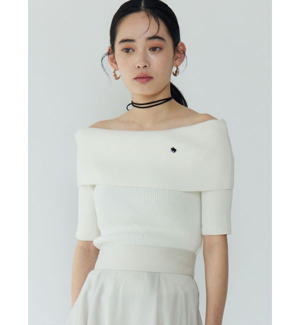 LAGUNAMOON「【POLO BCSコラボ】オフショルニットプルオーバー」|ニット・セーター|