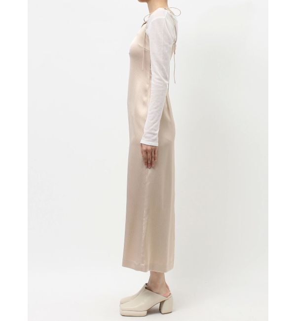 LAGUNAMOON「ハンマーサテンアシメネックキャミワンピース」|ワンピース|