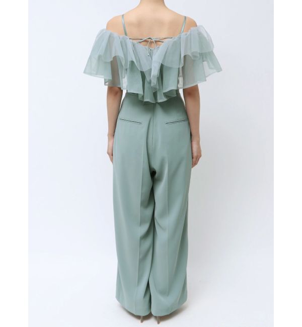 LAGUNAMOON「LADYチュールカラーベアパンツドレス」|ドレス|