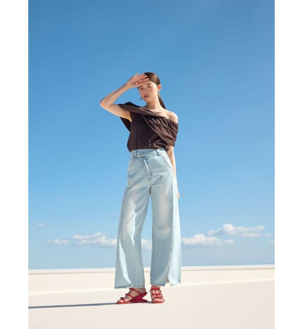 LAGUNAMOON「2WAYタックオフショルブラウス」|シャツ・ブラウス|