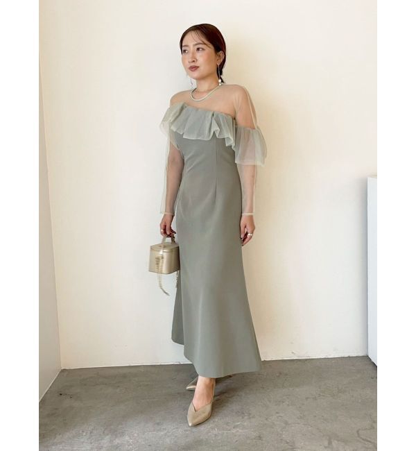 LAGUNAMOON「LADYアシンメトリーフリルドレス」|ドレス|