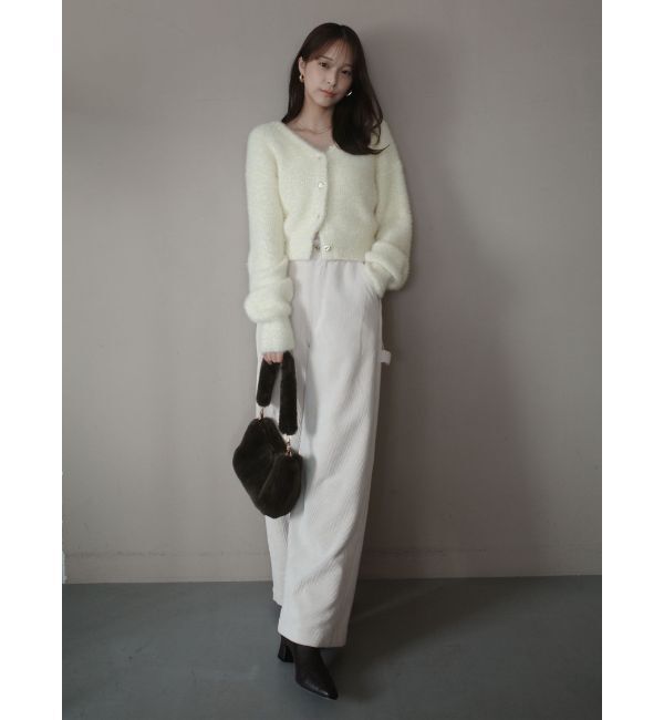 LAGUNAMOON「フェザーネップカーデプルオーバー」|カーディガン|