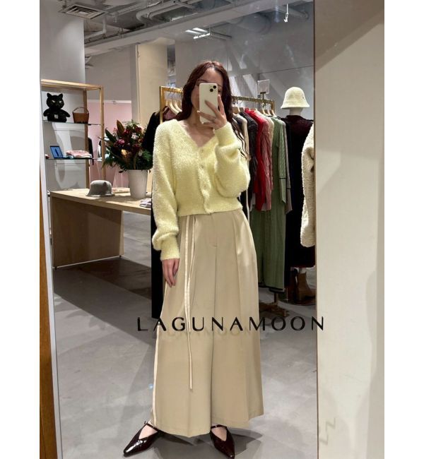 LAGUNAMOON「フェザーネップカーデプルオーバー」|カーディガン|