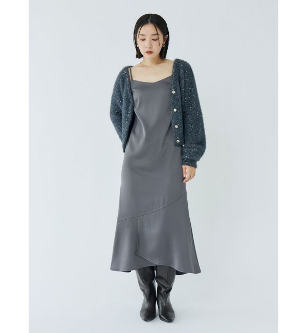 LAGUNAMOON「フェザーネップカーデプルオーバー」|カーディガン|