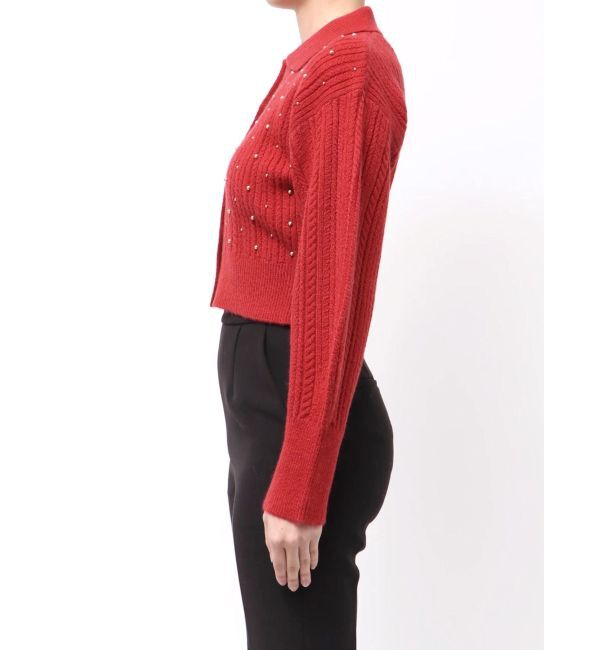 LAGUNAMOON「ビジューカーデニットプルオーバー」|カーディガン|