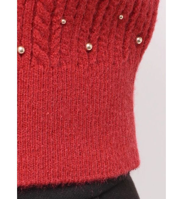 LAGUNAMOON「ビジューカーデニットプルオーバー」|カーディガン|