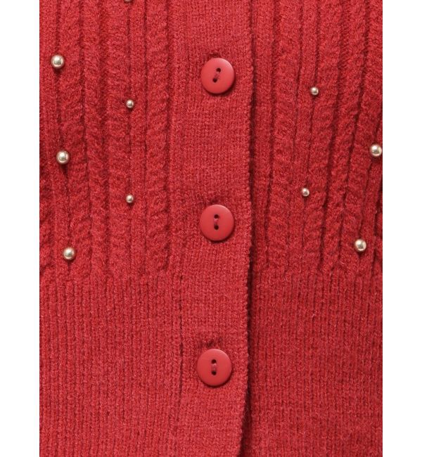 LAGUNAMOON「ビジューカーデニットプルオーバー」|カーディガン|