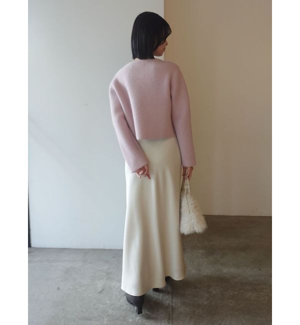 LAGUNAMOON「バイヤスサテンナロースカート」|スカート|