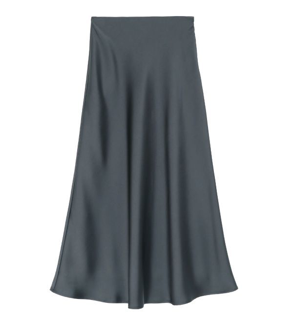 LAGUNAMOON「バイヤスサテンナロースカート」|スカート|