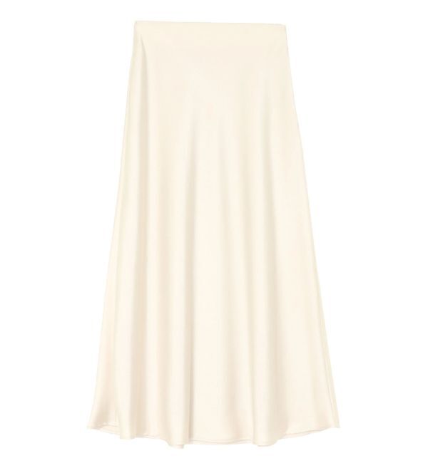 LAGUNAMOON「バイヤスサテンナロースカート」|スカート|