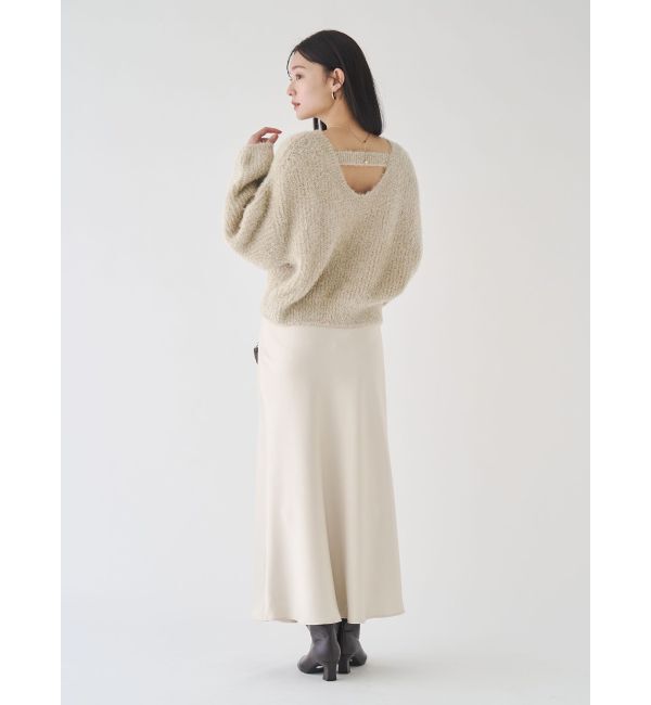 LAGUNAMOON「バイヤスサテンナロースカート」|スカート|